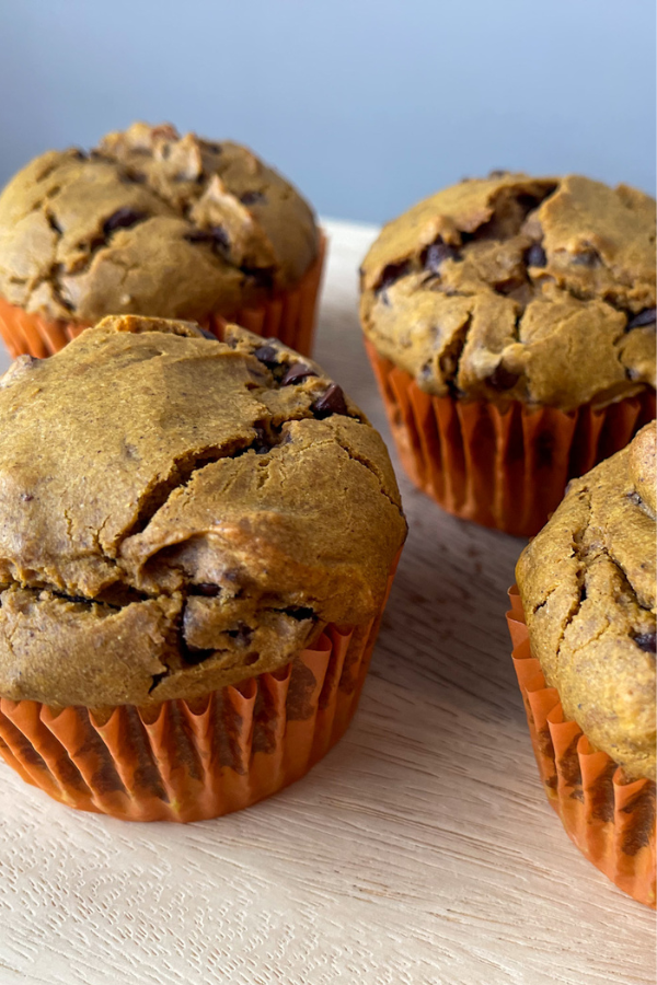 healthy pumpkin muffins cooling